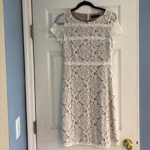 NWT-- Ivanka Trump ivory lace dress